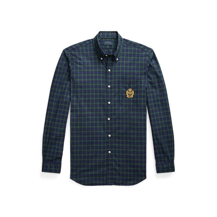 POLO RALPH LAUREN CLASSIC FIT PLAID POPLIN SHIRT