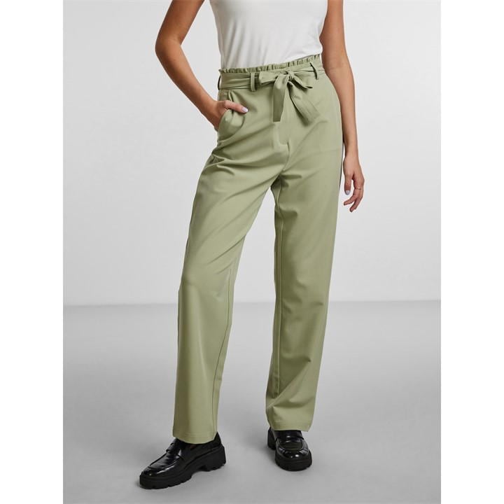 Pieces High Waisted Straight Trouser