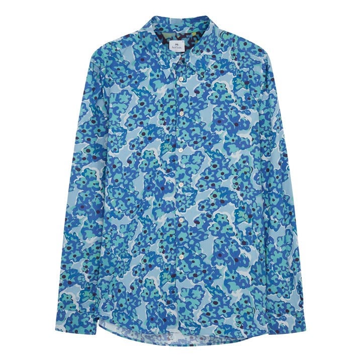 PS BY PAUL SMITH FLOWER LONG SLEEVE SHIR