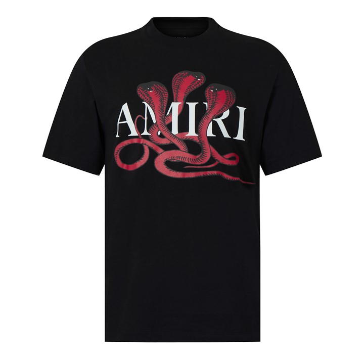 Amiri Snake Tee Sn44 In Black