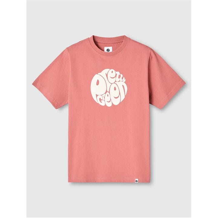 Pretty Green Illespie Logo Ts Sn00 In Red