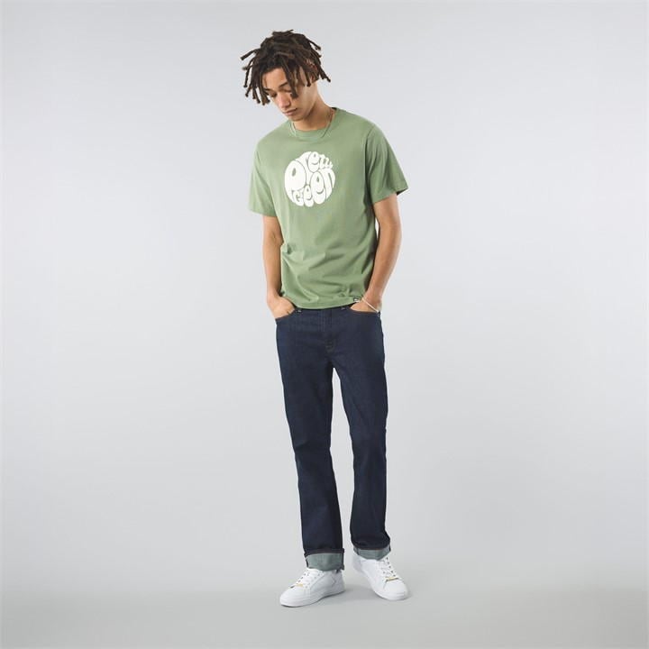Pretty Green Illespie Logo Ts Sn00 In Blue