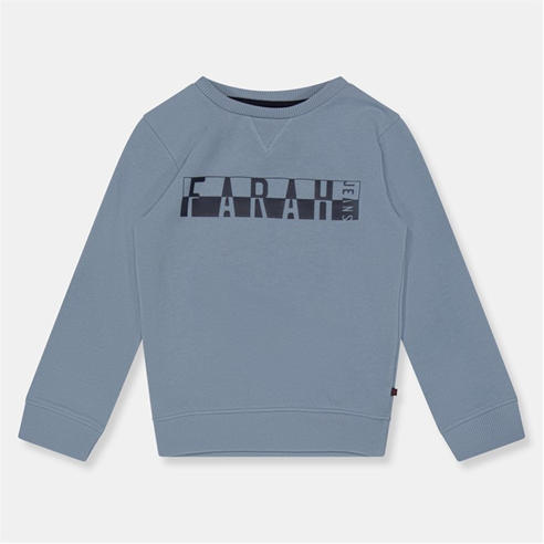 Farah - Crew Neck Printed Brushed Back Juniors