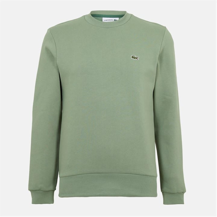 Lacoste Men's Green Basic Crew-Neck Sweatshirt 2XL