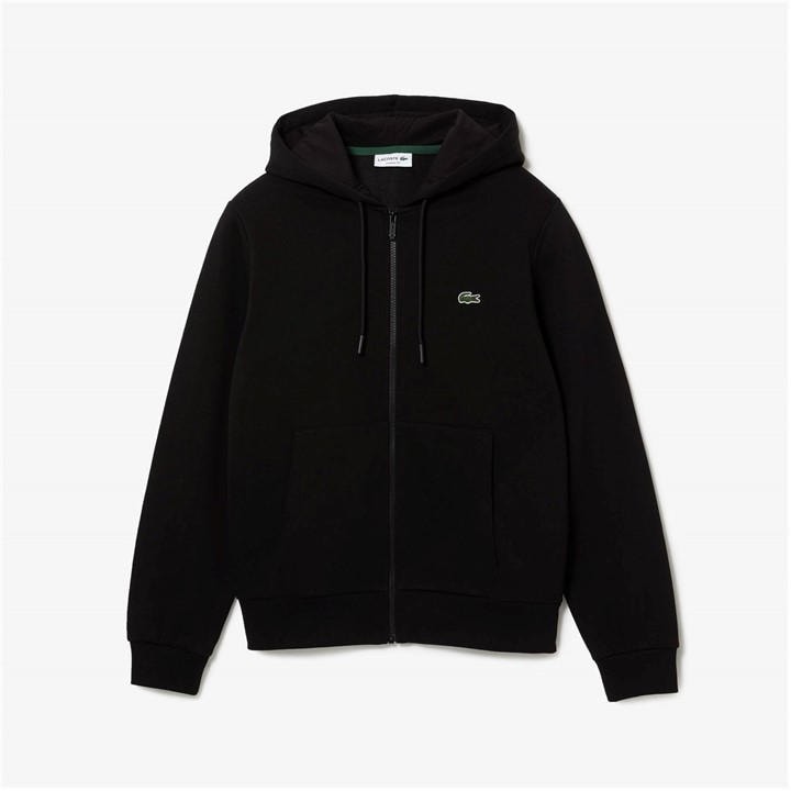 Lacoste Men's Black Croc Zip Hoodie 3XL