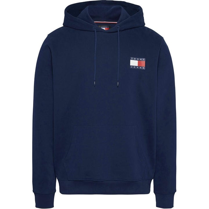 TOMMY JEANS M REG ESSENTIAL FLAG HOOD EX