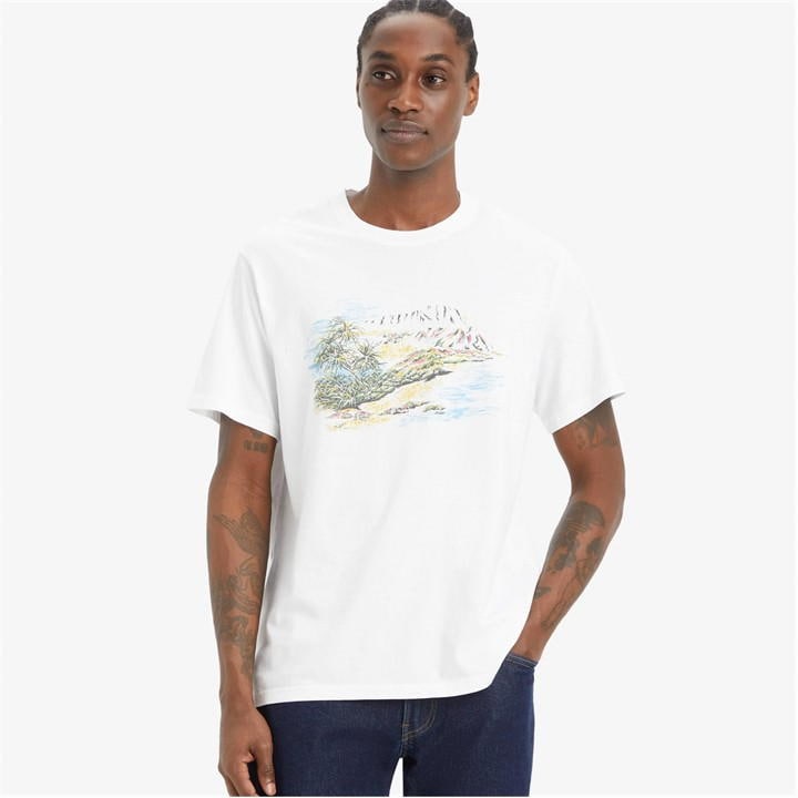 LEVI'S LEVIS SS RELAXED FIT TEE COASTAL HEA