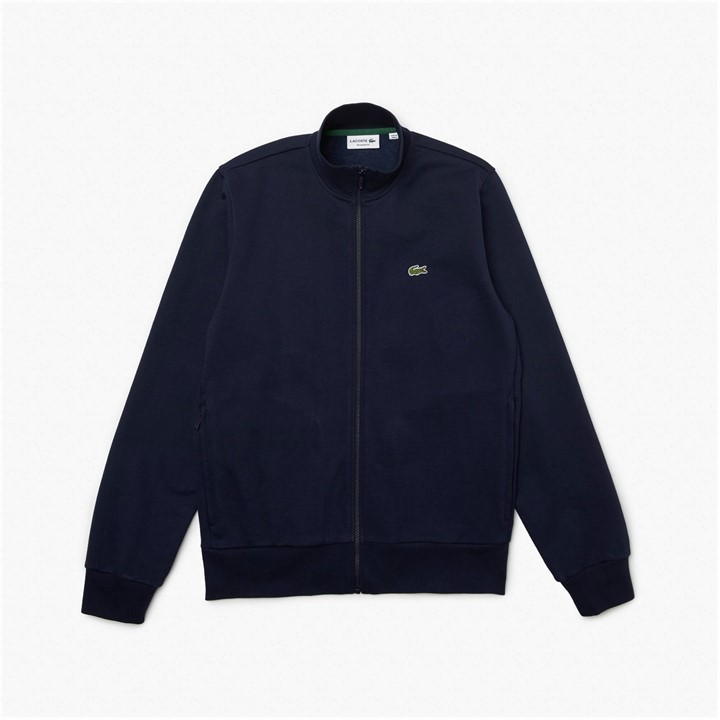 Lacoste Men's Blue Full Zip Funnel Sweatshirt Small