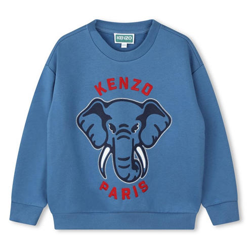 KENZO - Embroidered Elephant Sweatshirt Juniors