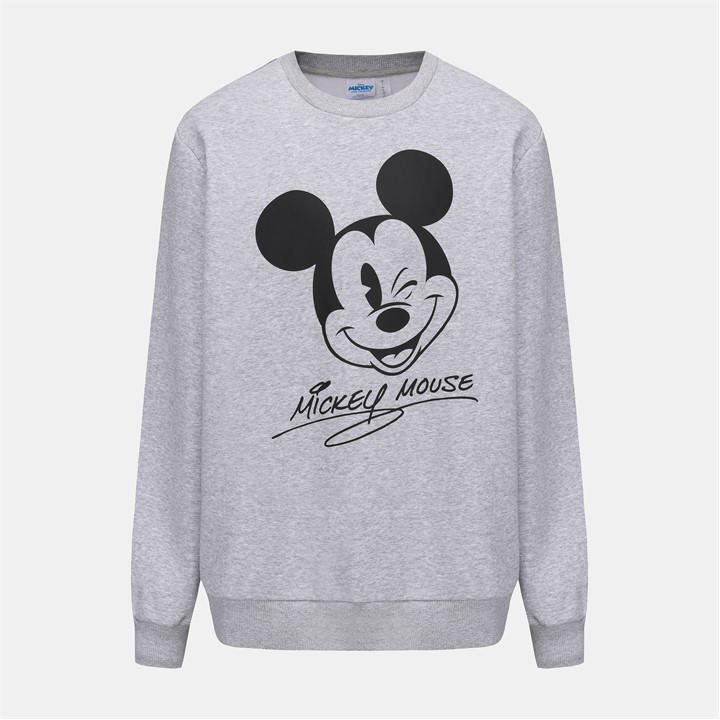 Character Crew Sweat Mens In Grey