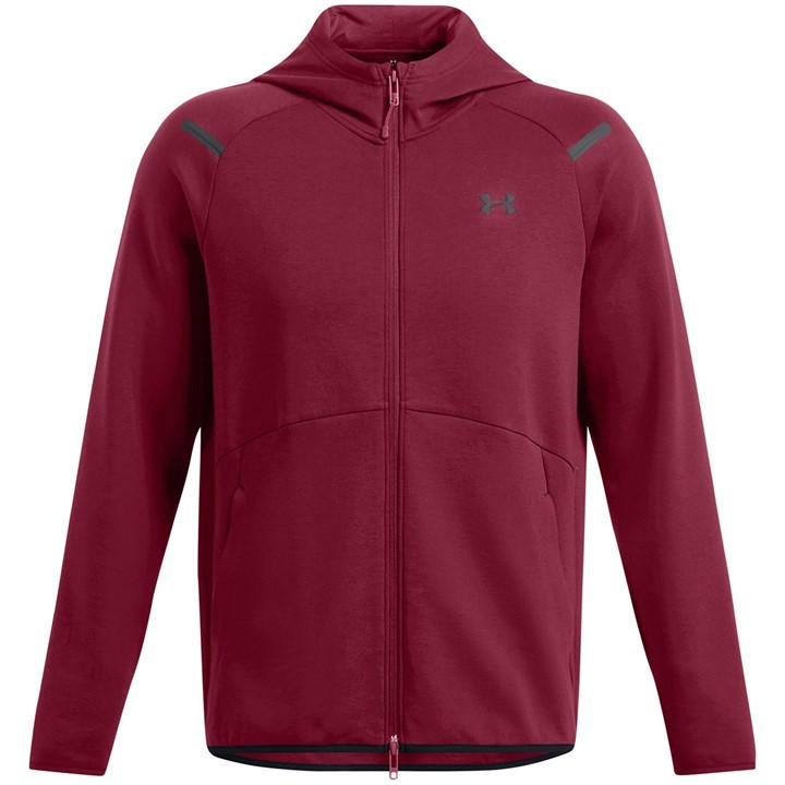 Under Armour Men's Red Armour Ua Unstoppable Flc Fz Hd Eu Hoody Large