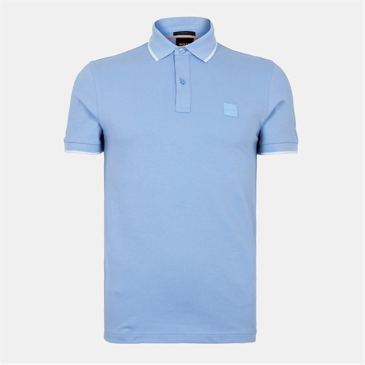 HUGO BOSS MEN'S PIQUE LOGO POLO SHIRT