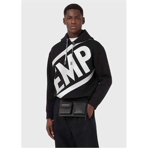 Emporio Armani - L print hoodie