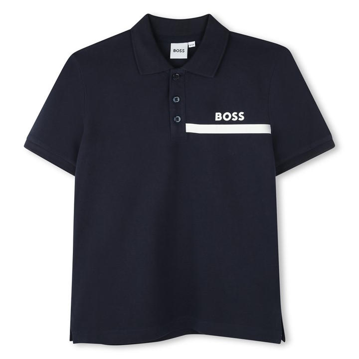 Boss Boys Blue Logo Polo Juniors Size 15