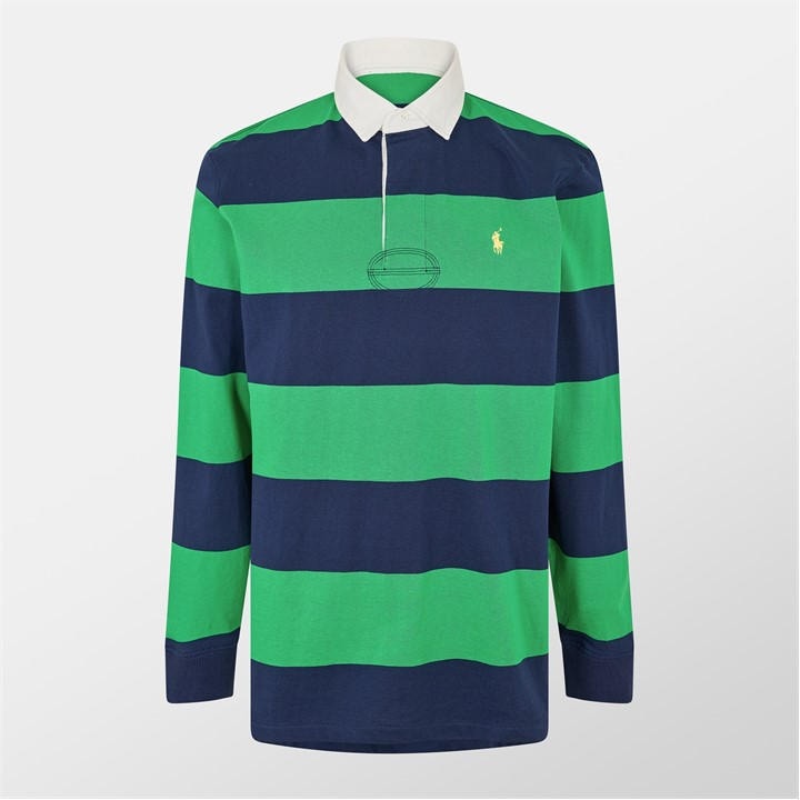 POLO RALPH LAUREN STRIPE RUGBY POLO SHIRT