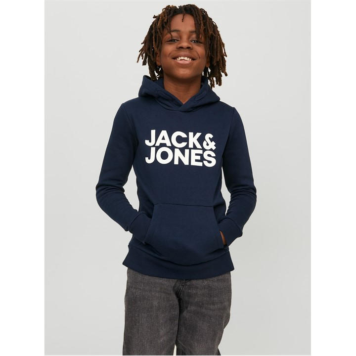 Jack And Jones Boys Blue Bradley Hoodie Juniors Size 9
