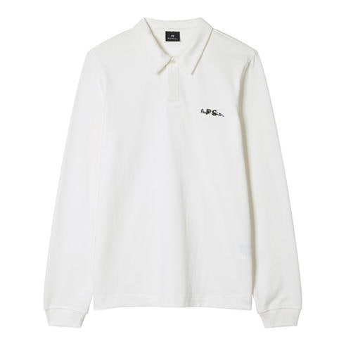 PS Paul Smith - Men's Embroidered Long-Sleeve Rugby Polo Shirt