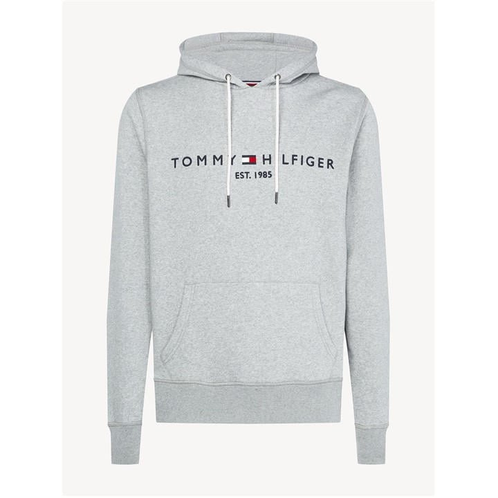Tommy Hilfiger Men's Grey Tommy Logo Hoodie 2XL
