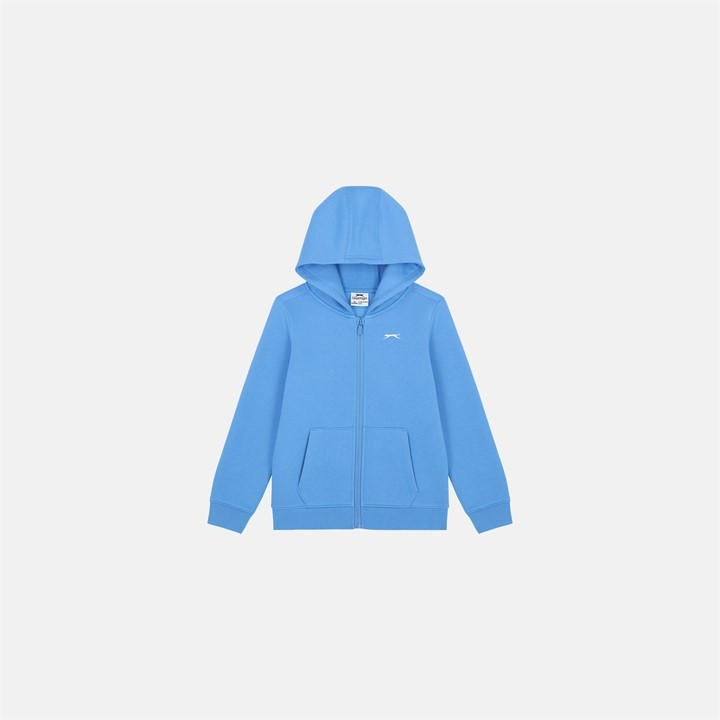 Slazenger Boys Blue Zip Hoodie Junior Size 9