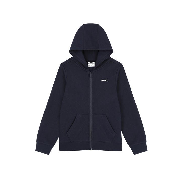 Slazenger Boys Blue Zip Hoodie Junior Size 9
