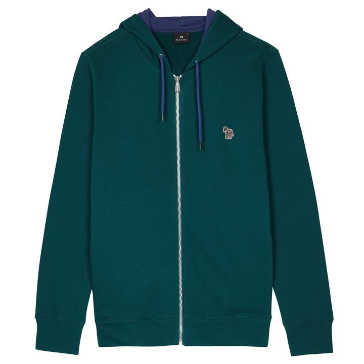 PS BY PAUL SMITH EN'S FULL-ZIP ZEBRA LOGO HOODIE