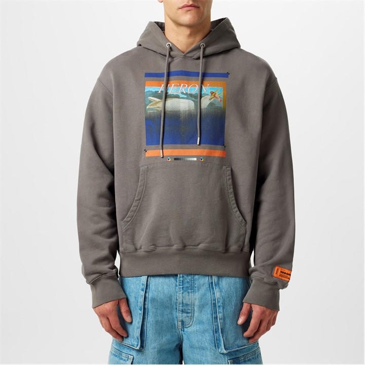 HERON PRESTON MISPRINTED HOODIE