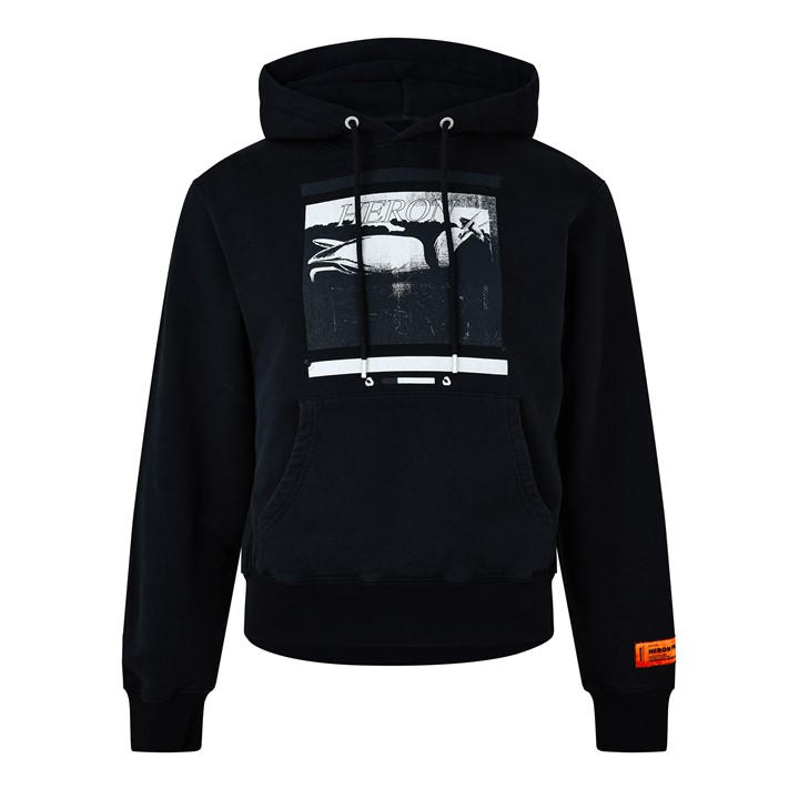 HERON PRESTON MISPRINTED HOODIE