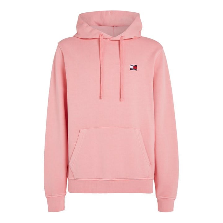 Tommy Jeans Mens Pink Xs Badge Hoodie - Small