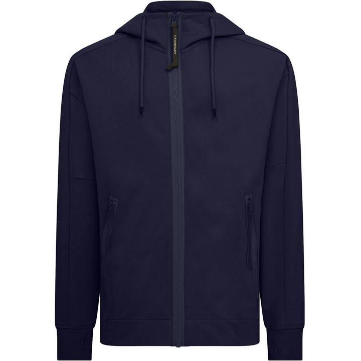 Cp Company Men's Blue Goggle Full-Zip Hoodie
