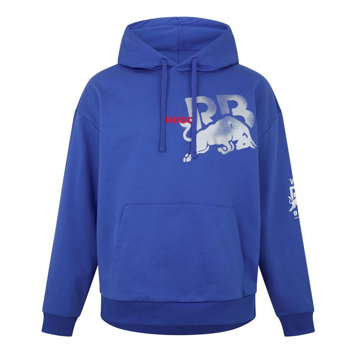 HUGO BOSS RACING BULLS GRAPHIC PRINT HOODIE