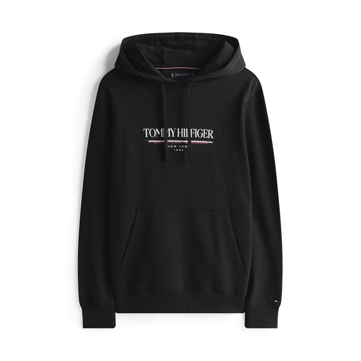 Tommy Hilfiger Men's Black Tommy Brand Love Oth 2XL