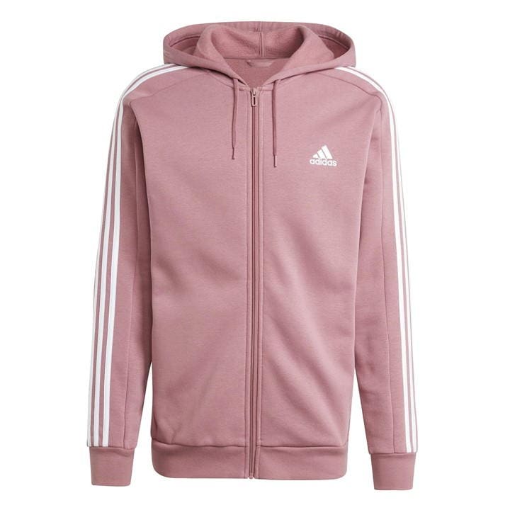 ADIDAS ORIGINALS ESSENTIALS FLEECE 3-STRIPES FULL-ZIP HOODIE MEN