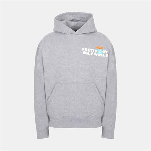 PRETTY BOY UGLY WORLD - Men's Fire Cotton Long Sleeve Oversized Fit Hoodie