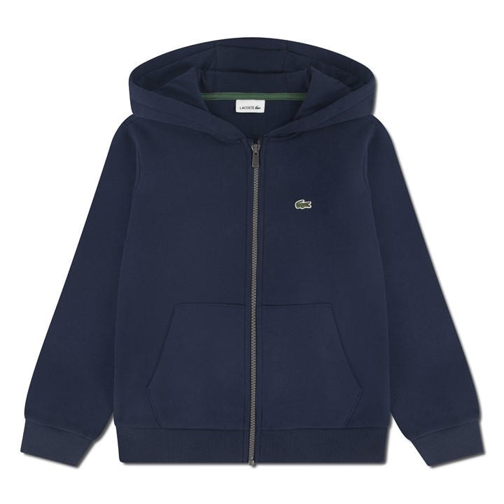 Lacoste Boys Blue Junior Basic Zip Hoodie - Size 13