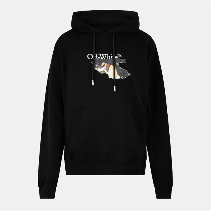 Off White Men's Black Paint Arrow Hoodie