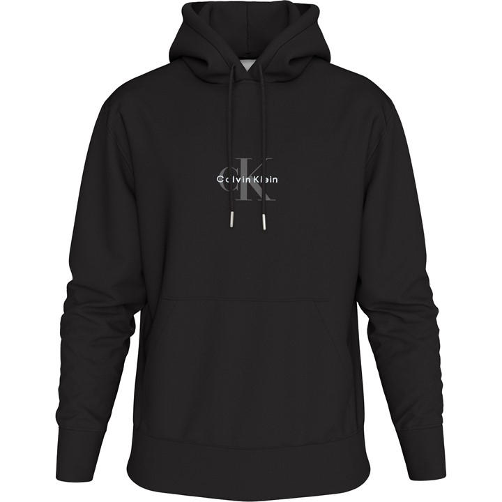 Calvin Klein Jeans Men's Black Ckj Monogram Hdy Medium