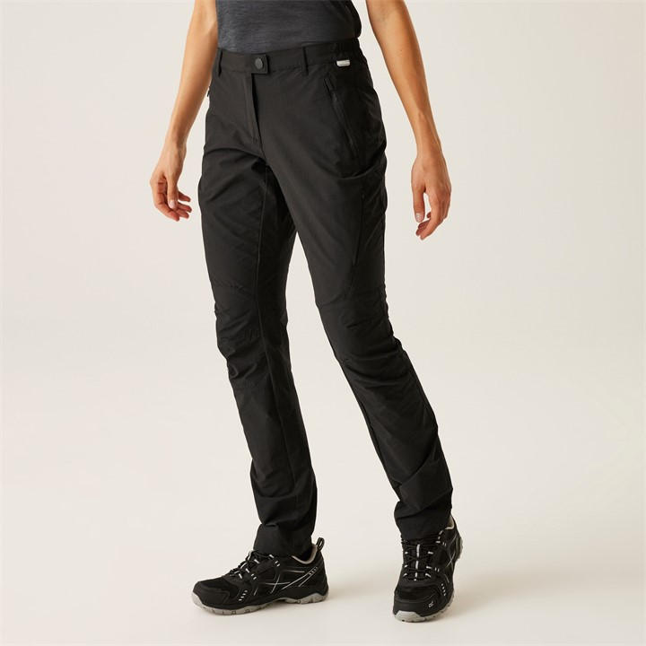 Regatta Women's Black Highton Stretch Walking Trousers Size 10