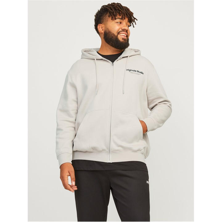 Jack And Jones Men's Beige + Vester Zip Large