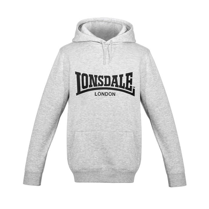Lonsdale Men's Grey Essential Hoodie 2XL