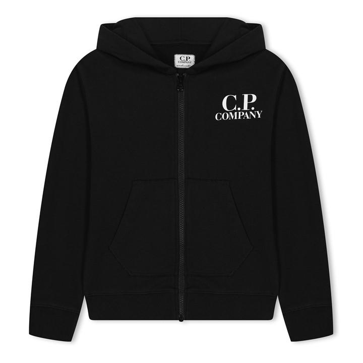 Cp Company Boys Black ' Goggle Full-Zip Hoodie