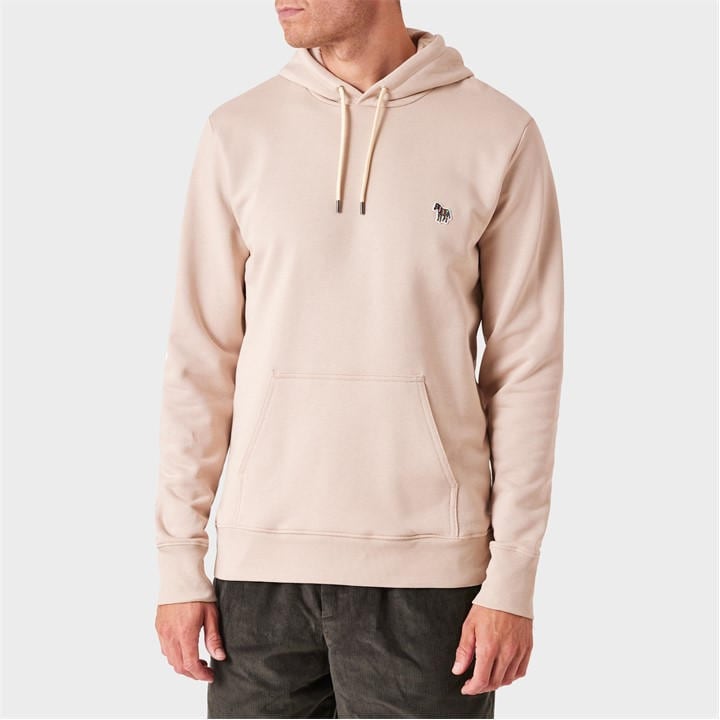 Ps Paul Smith Men's Cream Zebra Logo Oth Hoodie Small
