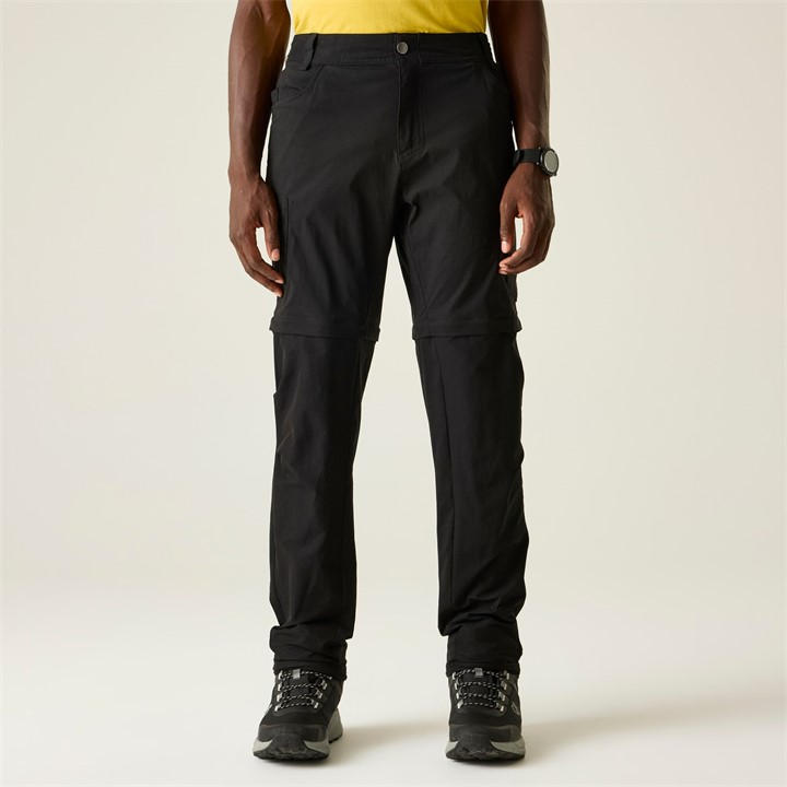 Dare 2B Men's Black Tuned In Ii Multi Pocket Zip Off Walking Tro Size 32
