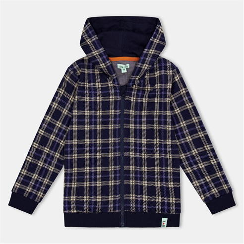 Lilly and Sid - Cheque Pattern Hoodie