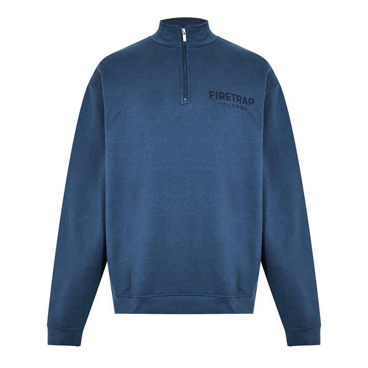 FIRETRAP QUARTER ZIP SWEATSH
