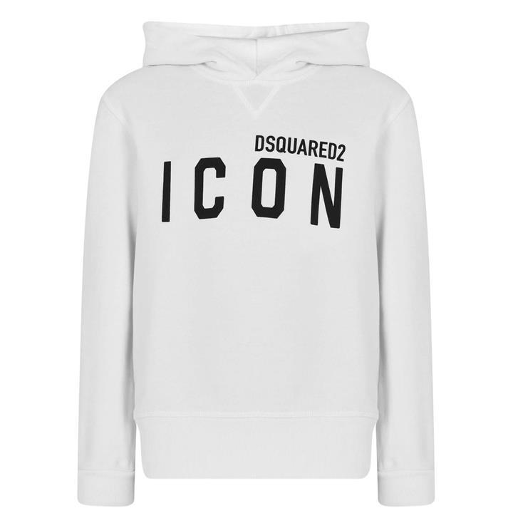 Dsquared2 Boys White 'S Basic Logo Oth Hoodie Size 15