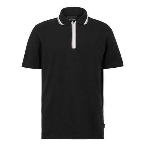 PS Paul Smith - Men's Zipped Short Sleeve Polo Shirt