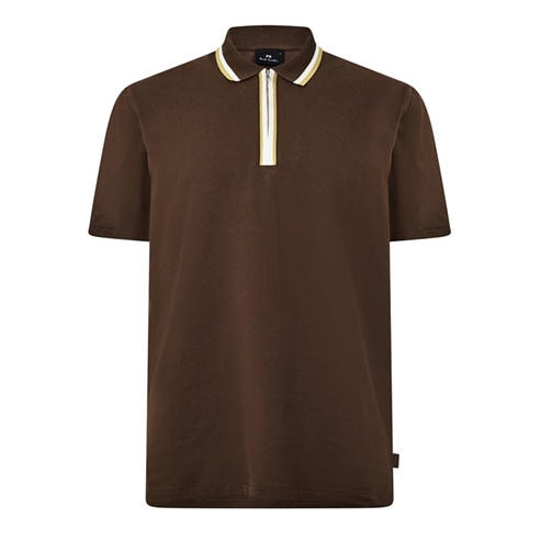 PS Paul Smith - Men's Zipped Short Sleeve Polo Shirt