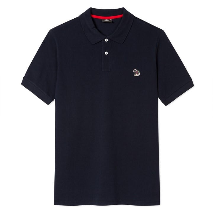 Ps Paul Smith Men's Blue Regular Fit Zebra Polo Shirt