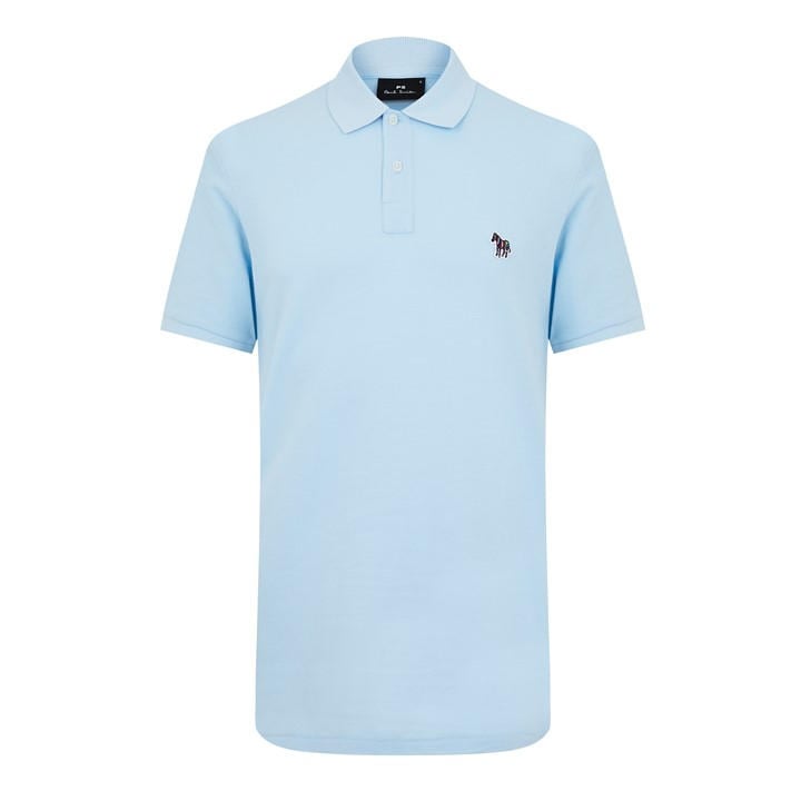 PS BY PAUL SMITH MEN'S REGULAR FIT ZEBRA POLO SHIR