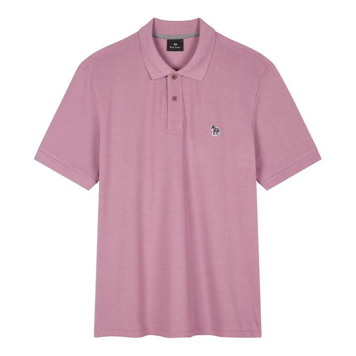 PS BY PAUL SMITH MEN'S REGULAR FIT ZEBRA POLO SHIR